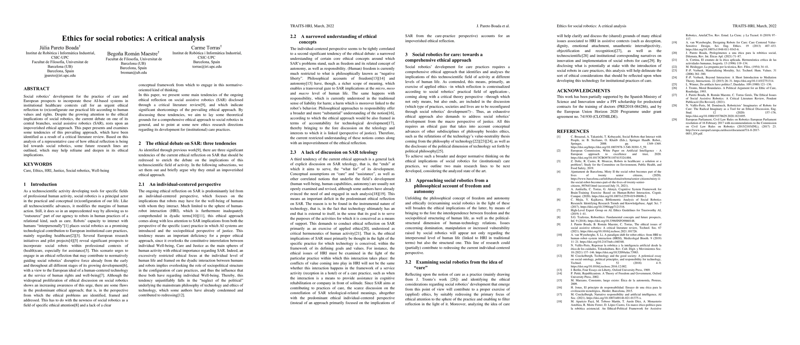 Thumbnail for Ethics for social robotics: A critical analysis