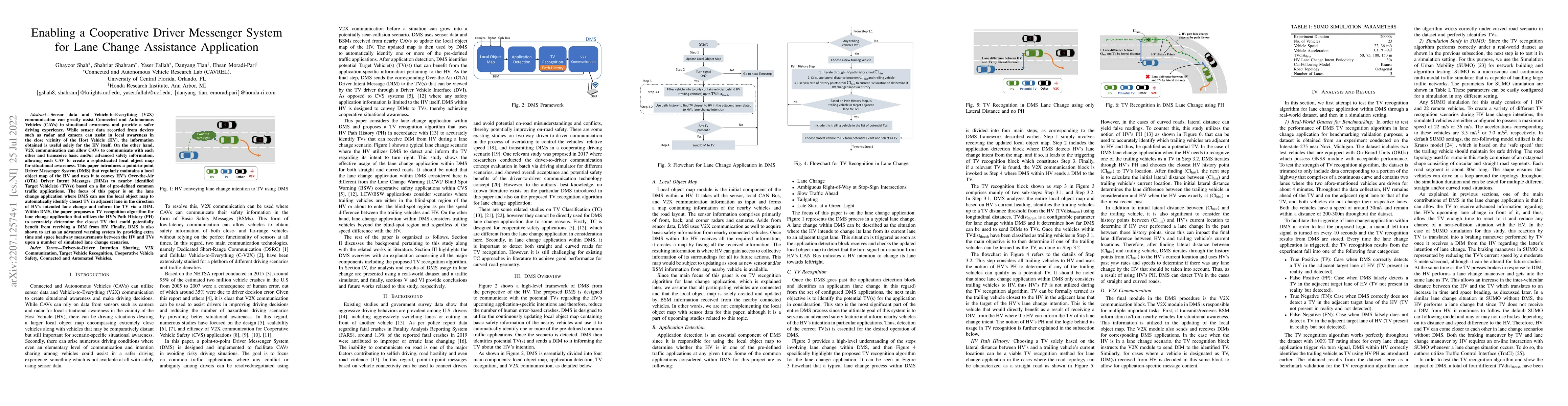 Thumbnail for Enabling a Cooperative Driver Messenger System for Lane Change
  Assistance Application