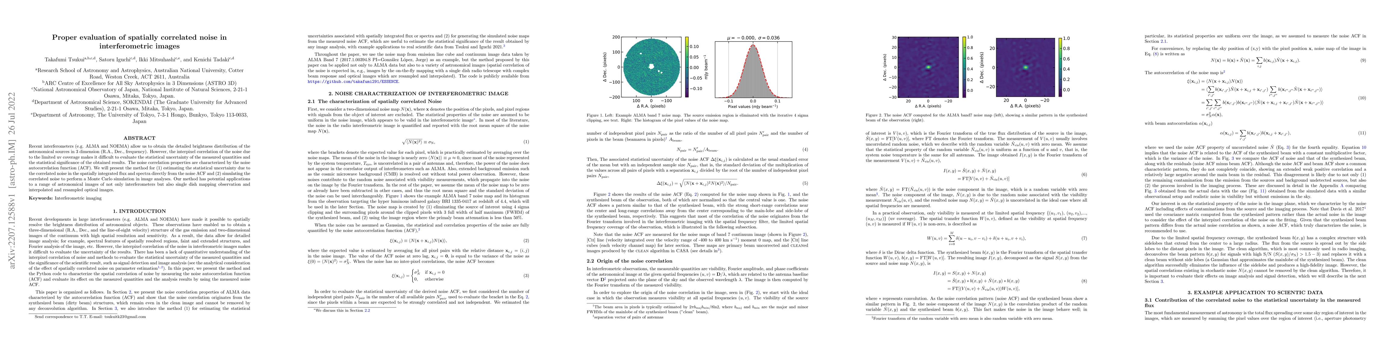 Thumbnail for Proper evaluation of spatially correlated noise in interferometric
  images
