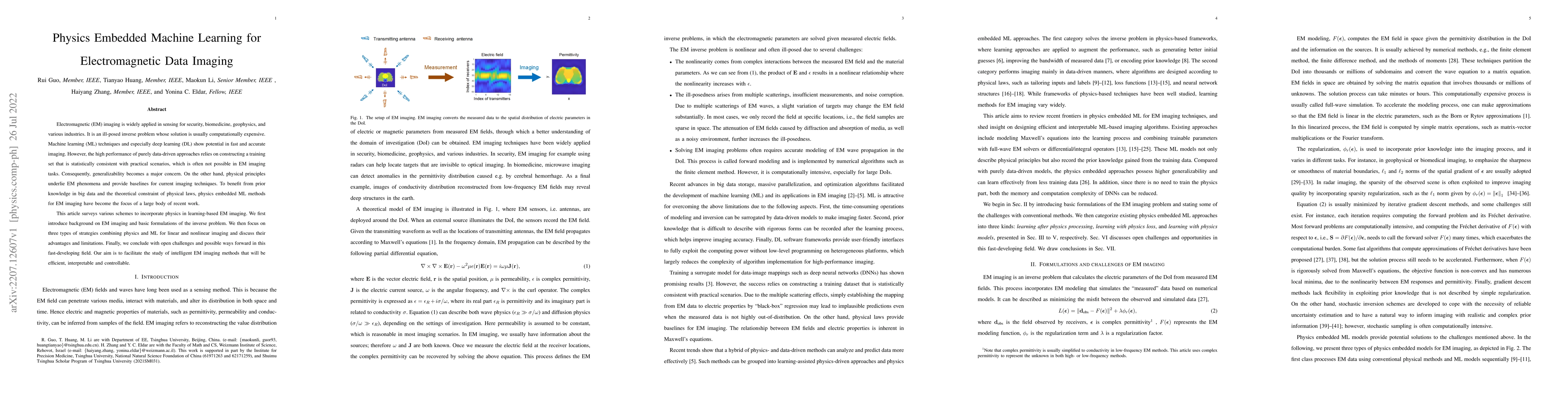 Thumbnail for Physics Embedded Machine Learning for Electromagnetic Data Imaging