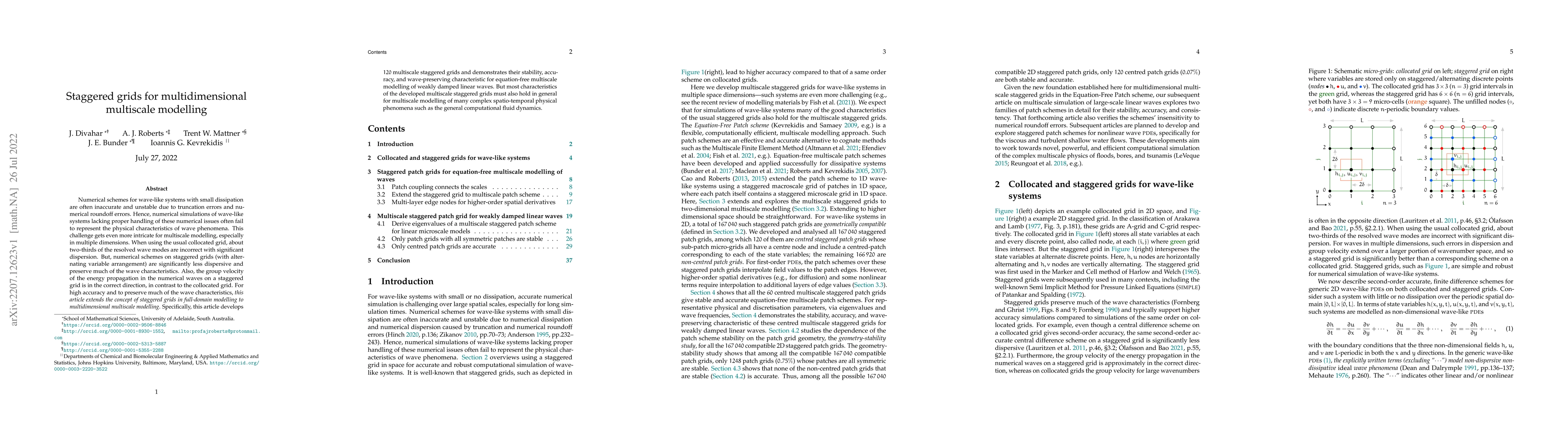 Thumbnail for Staggered grids for multidimensional multiscale modelling