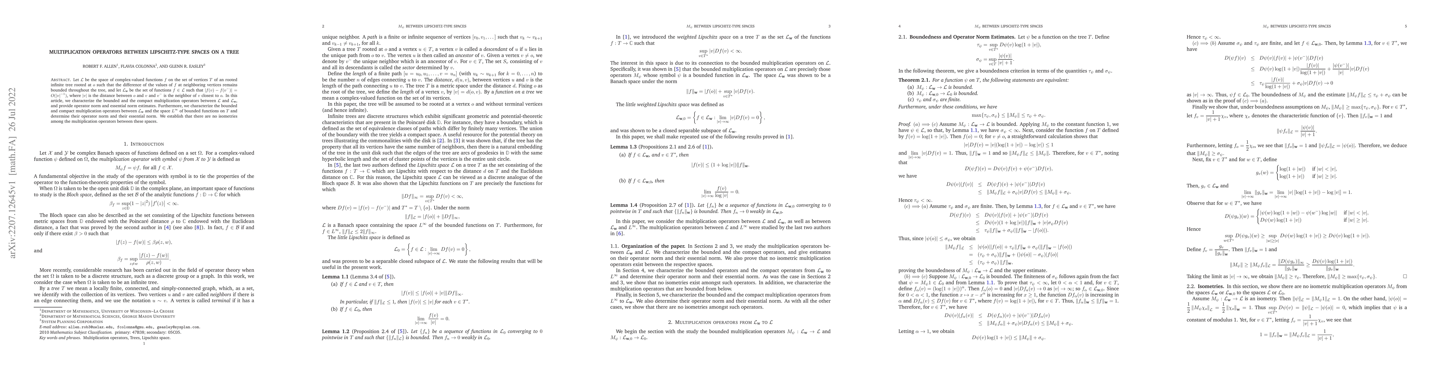 Thumbnail for Multiplication operators between Lipschitz-type spaces on a tree