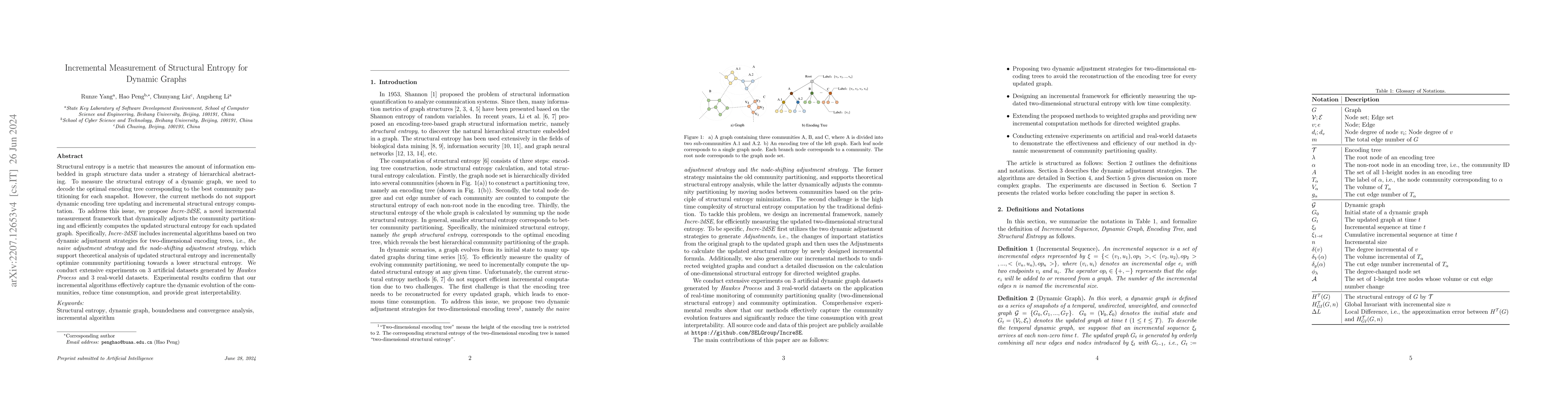 Thumbnail for Incremental Measurement of Structural Entropy for Dynamic Graphs