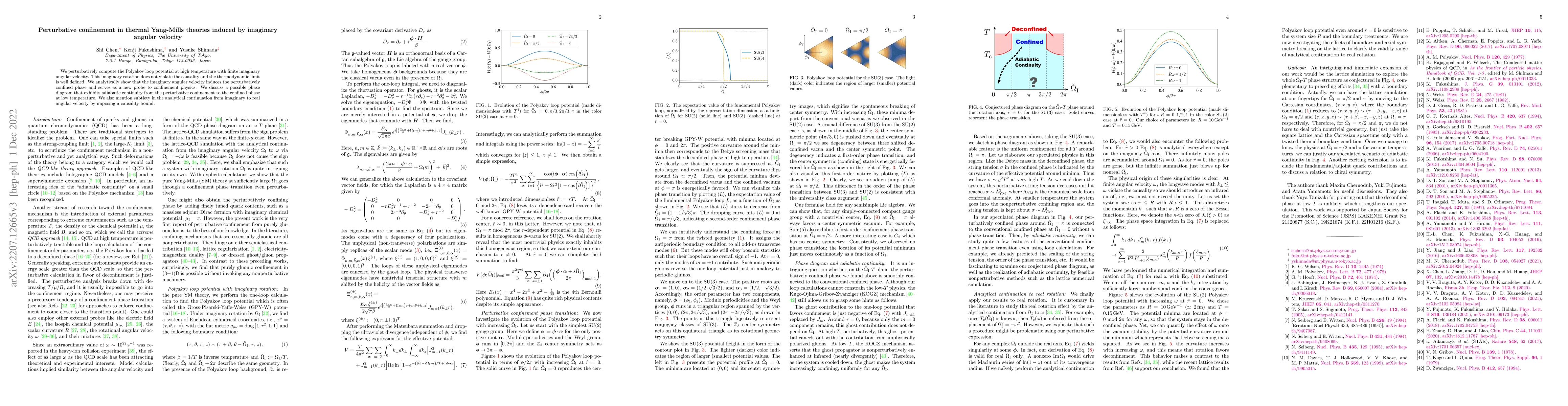 Thumbnail for Perturbative confinement in thermal Yang-Mills theories induced by
  imaginary angular velocity
