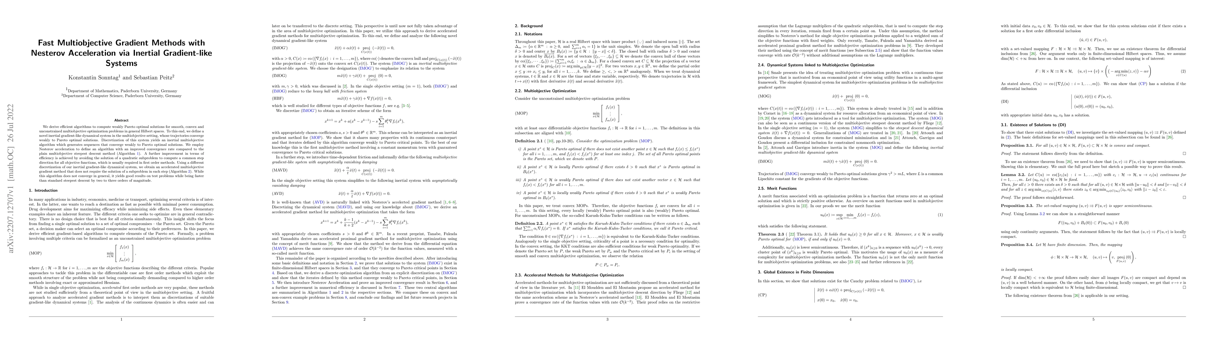 Thumbnail for Fast Multiobjective Gradient Methods with Nesterov Acceleration via
  Inertial Gradient-like Systems