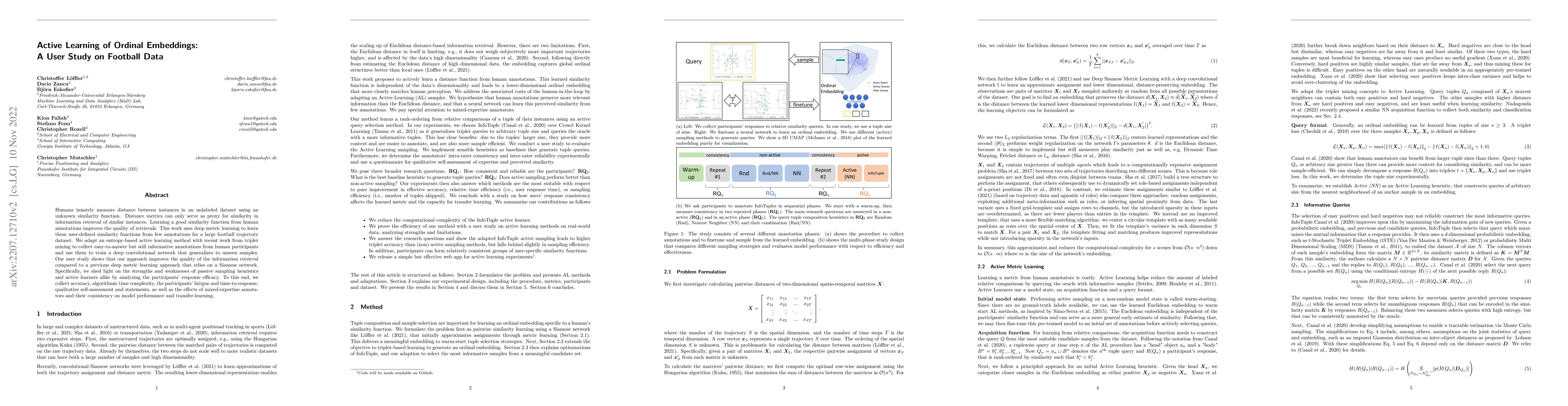 Thumbnail for Active Learning of Ordinal Embeddings: A User Study on Football Data