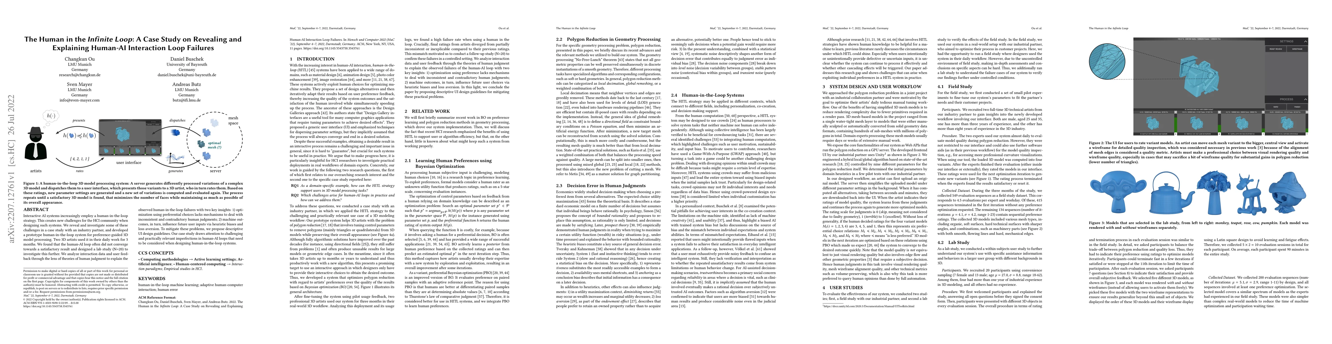 Thumbnail for The Human in the Infinite Loop: A Case Study on Revealing and Explaining
  Human-AI Interaction Loop Failures
