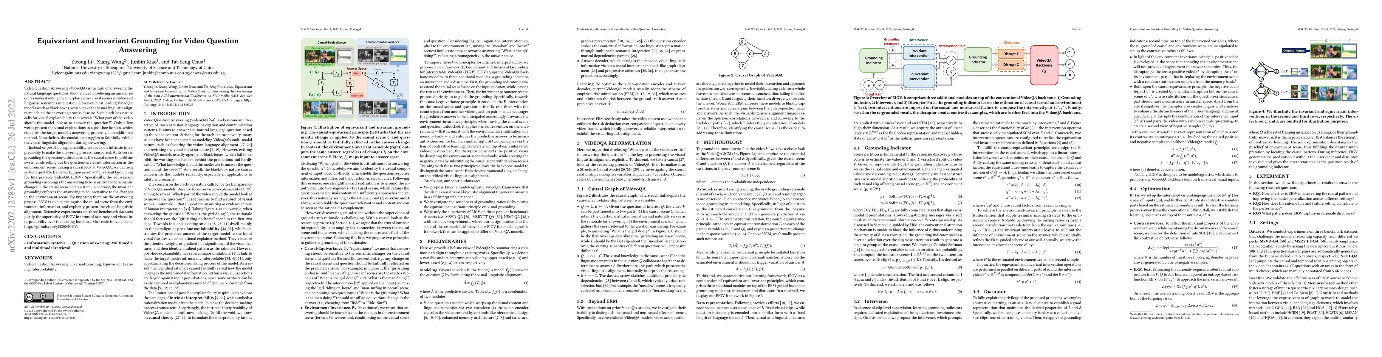 Thumbnail for Equivariant and Invariant Grounding for Video Question Answering