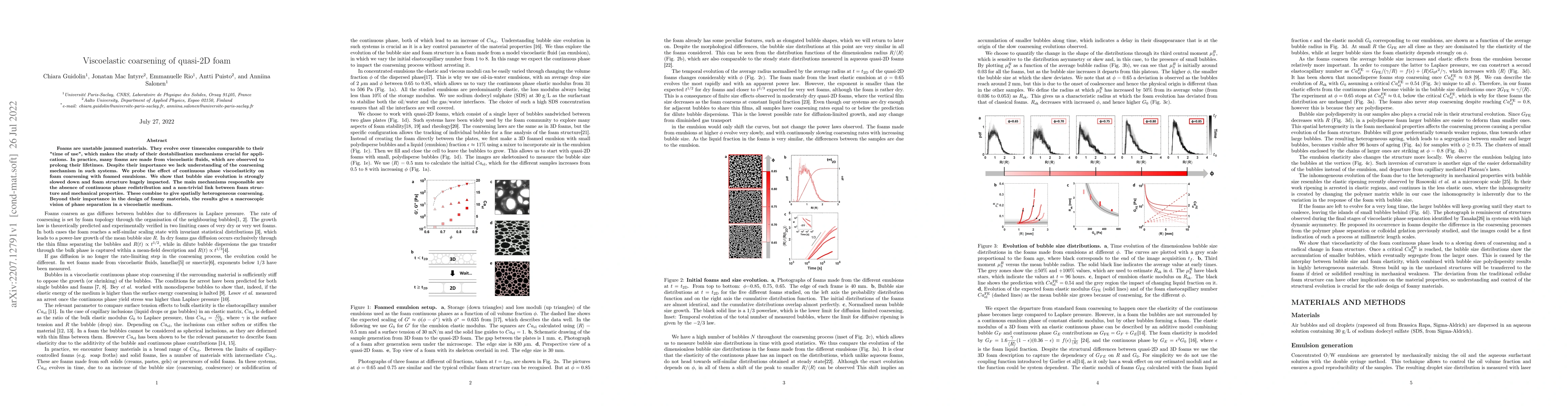 Thumbnail for Viscoelastic coarsening of quasi-2D foam