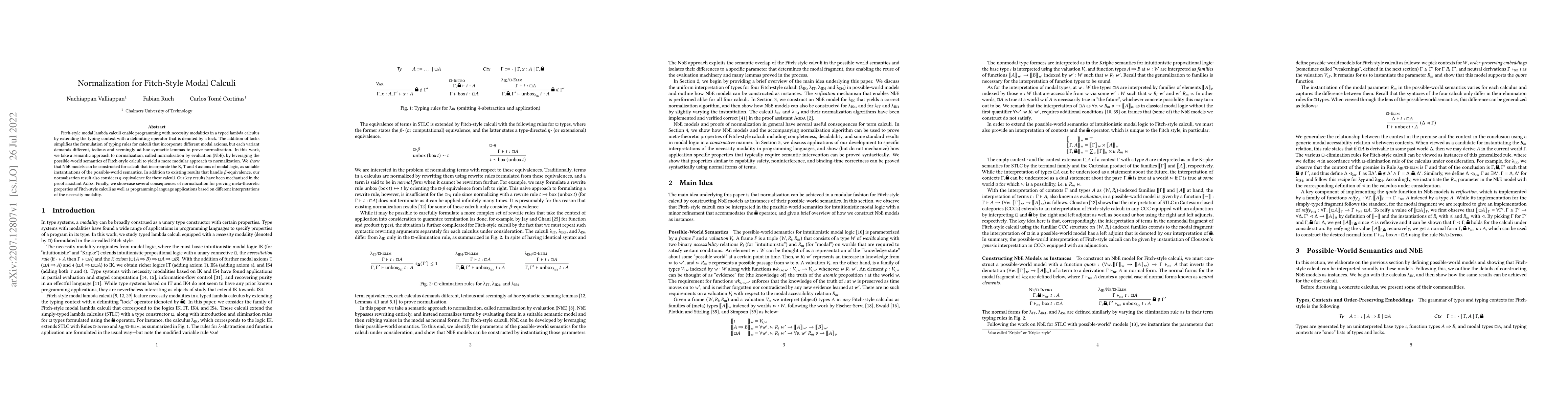 Thumbnail for Normalization for Fitch-Style Modal Calculi