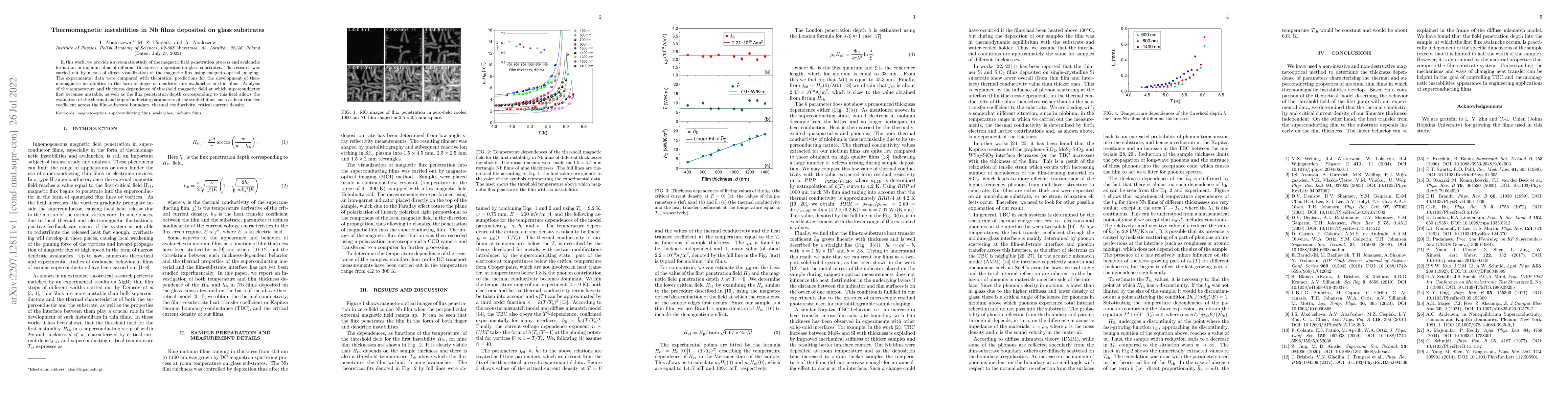 Thumbnail for Thermomagnetic instabilities in Nb films deposited on glass substrates
