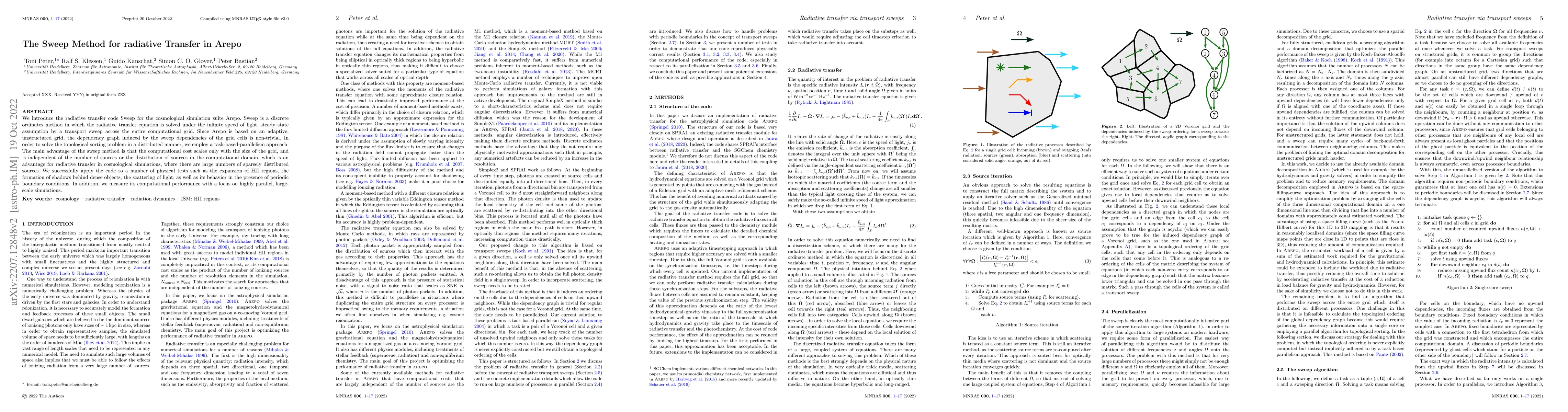 Thumbnail for The Sweep Method for radiative Transfer in Arepo