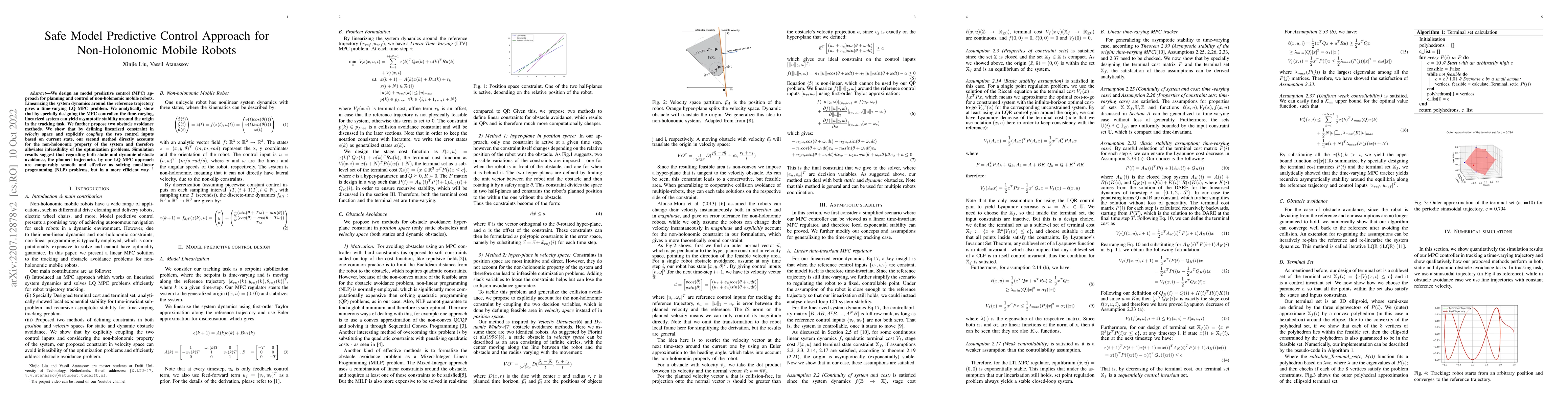 Thumbnail for Safe Model Predictive Control Approach for Non-holonomic Mobile Robots