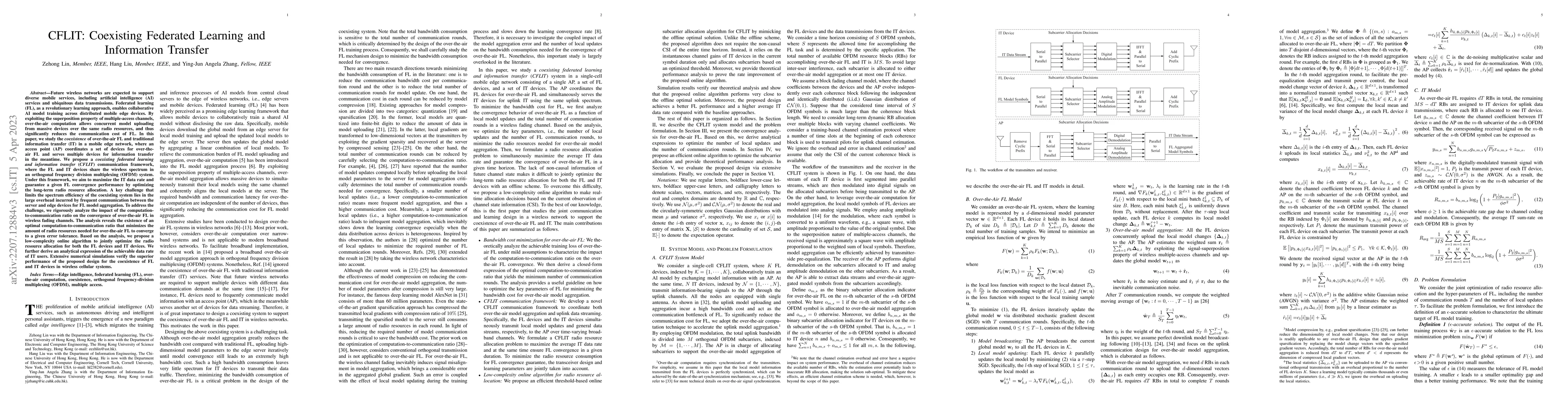 Thumbnail for CFLIT: Coexisting Federated Learning and Information Transfer