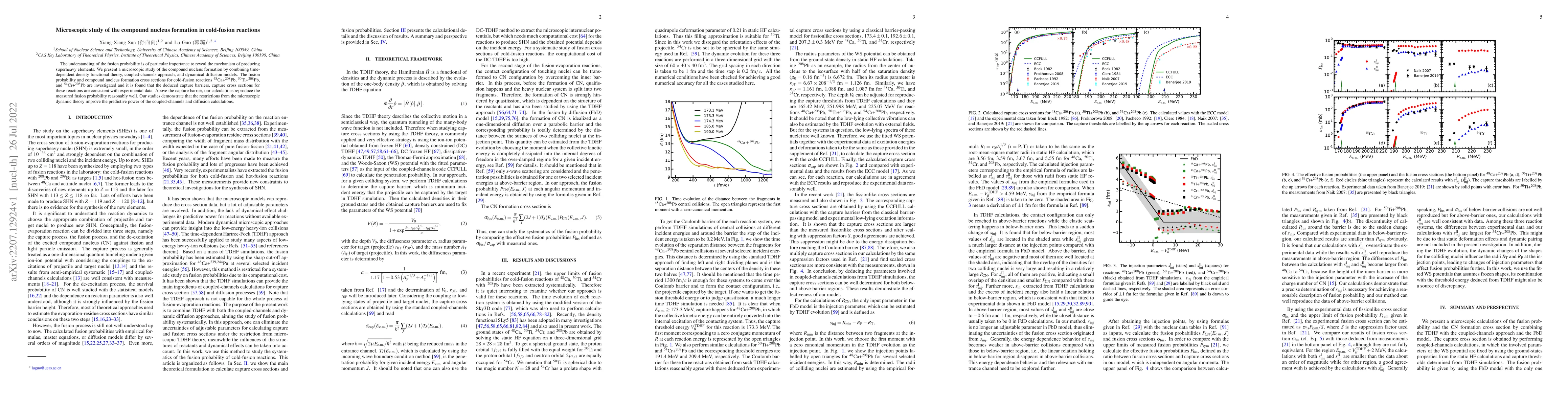Thumbnail for Microscopic study of the compound nucleus formation in cold-fusion
  reactions