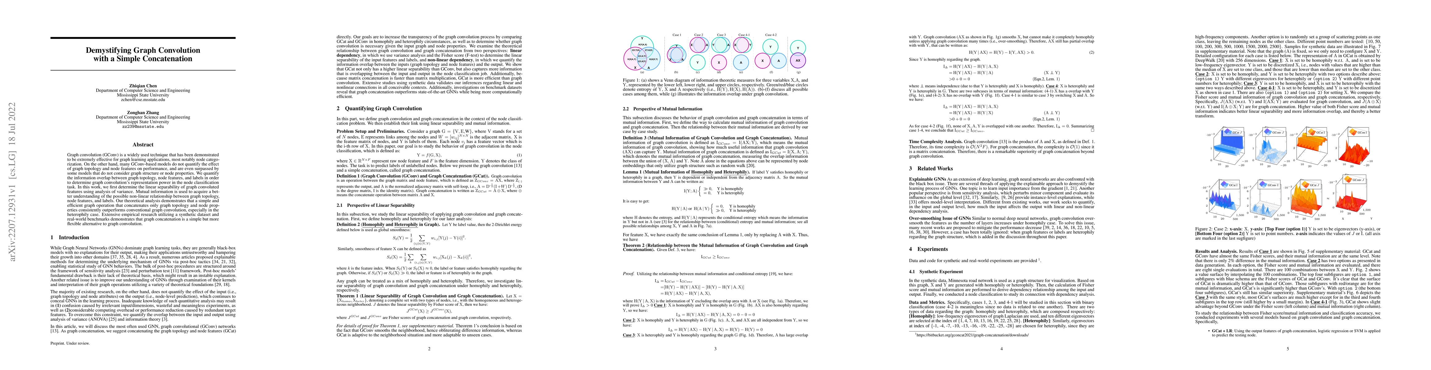 Thumbnail for Demystifying Graph Convolution with a Simple Concatenation