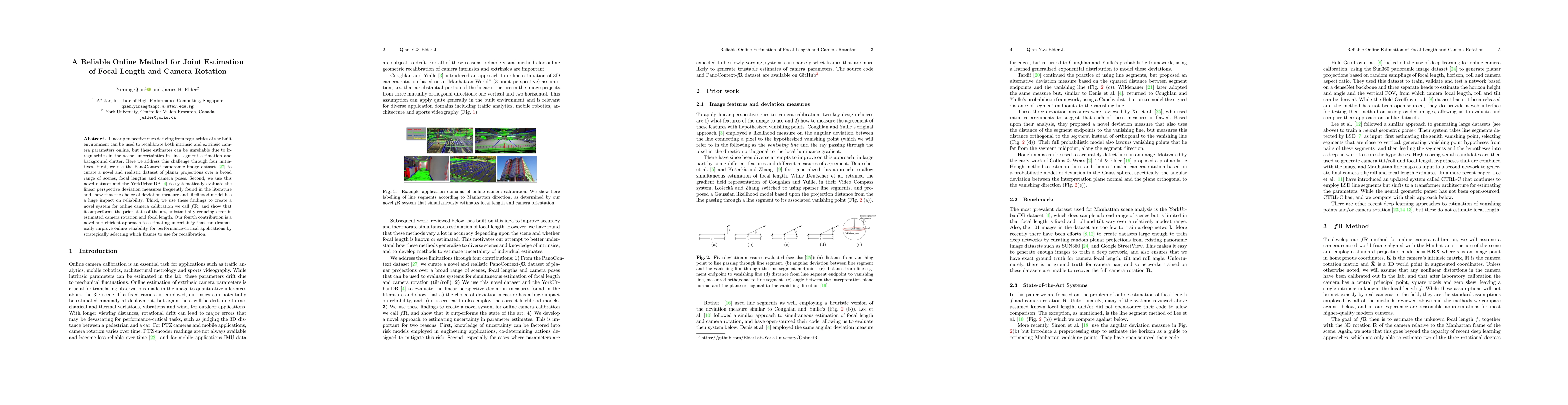 Thumbnail for A Reliable Online Method for Joint Estimation of Focal Length and Camera
  Rotation