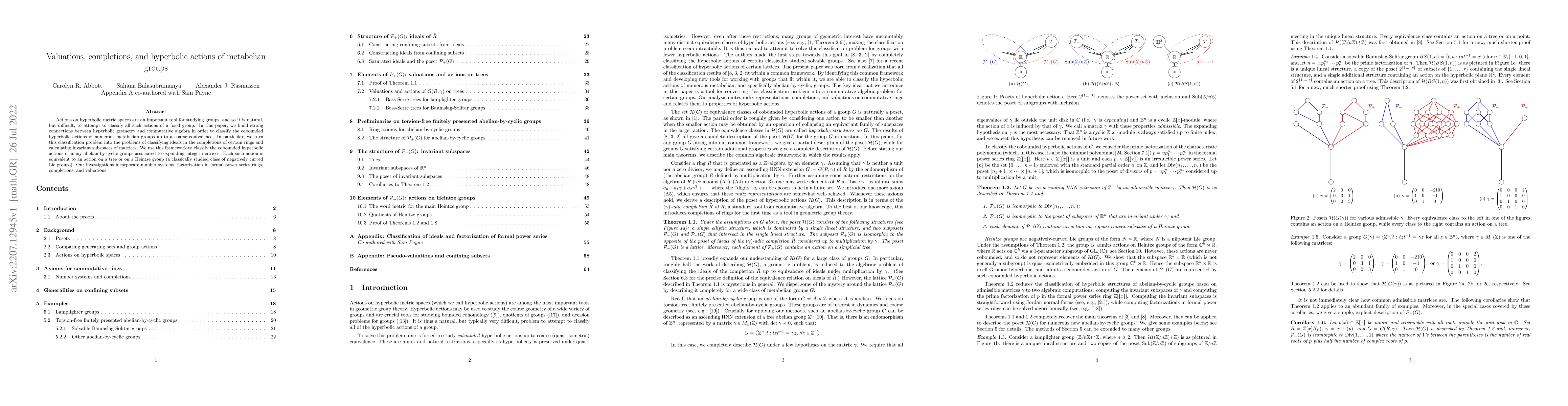 Thumbnail for Valuations, completions, and hyperbolic actions of metabelian groups