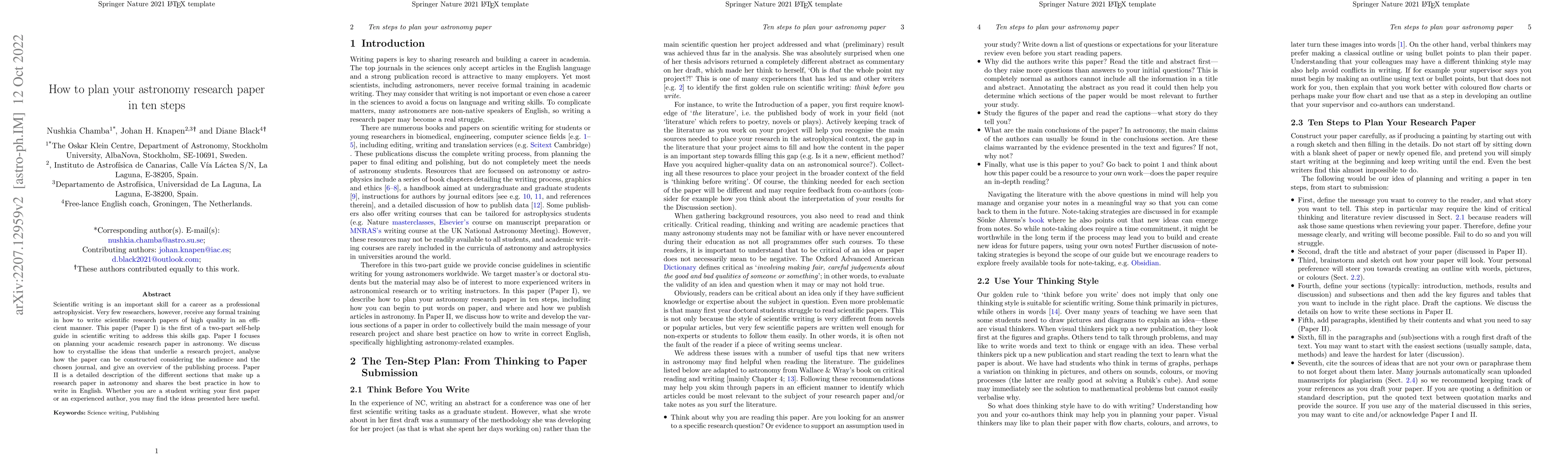 Thumbnail for How to plan your astronomy research paper in ten steps