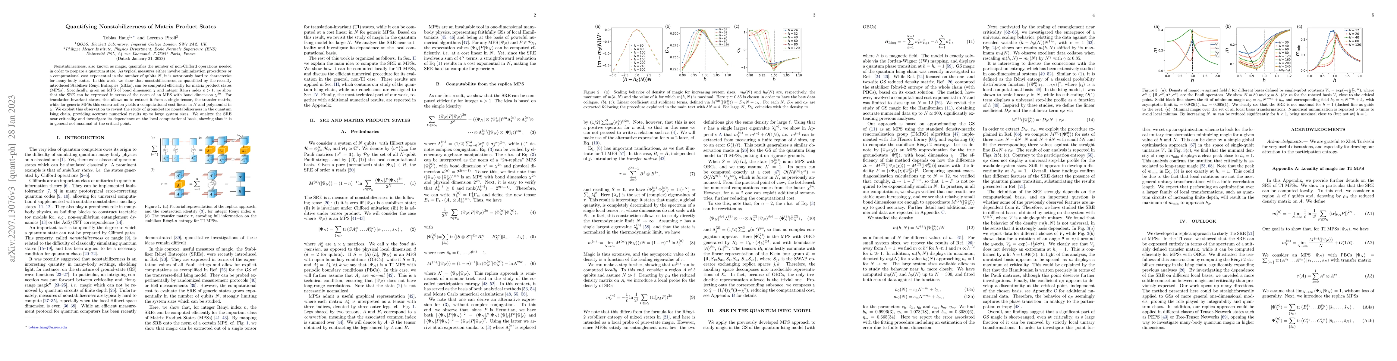 Thumbnail for Quantifying nonstabilizerness of matrix product states