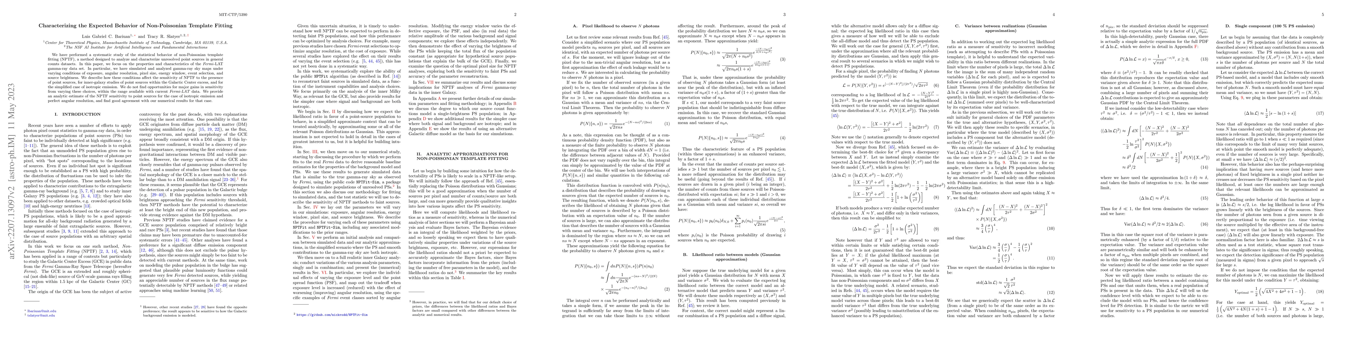 Thumbnail for Characterizing the Expected Behavior of Non-Poissonian Template Fitting