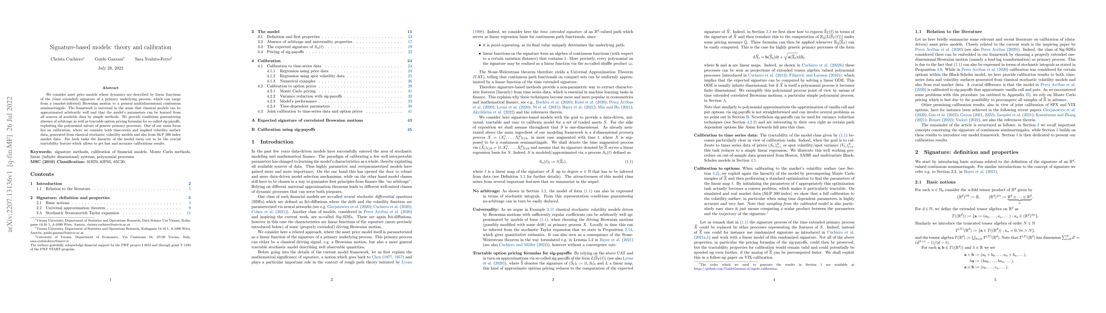 Thumbnail for Signature-based models: theory and calibration