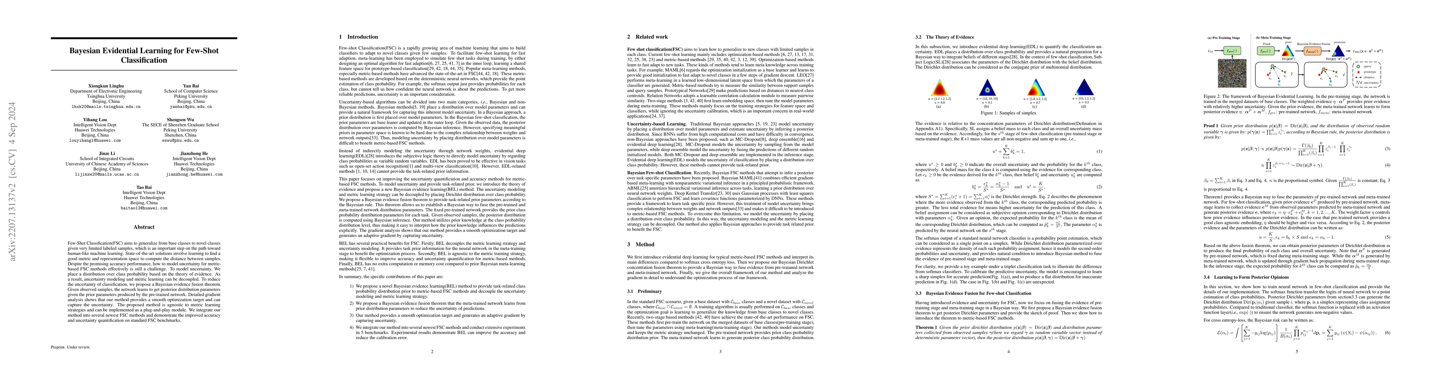 Thumbnail for Bayesian Evidential Learning for Few-Shot Classification