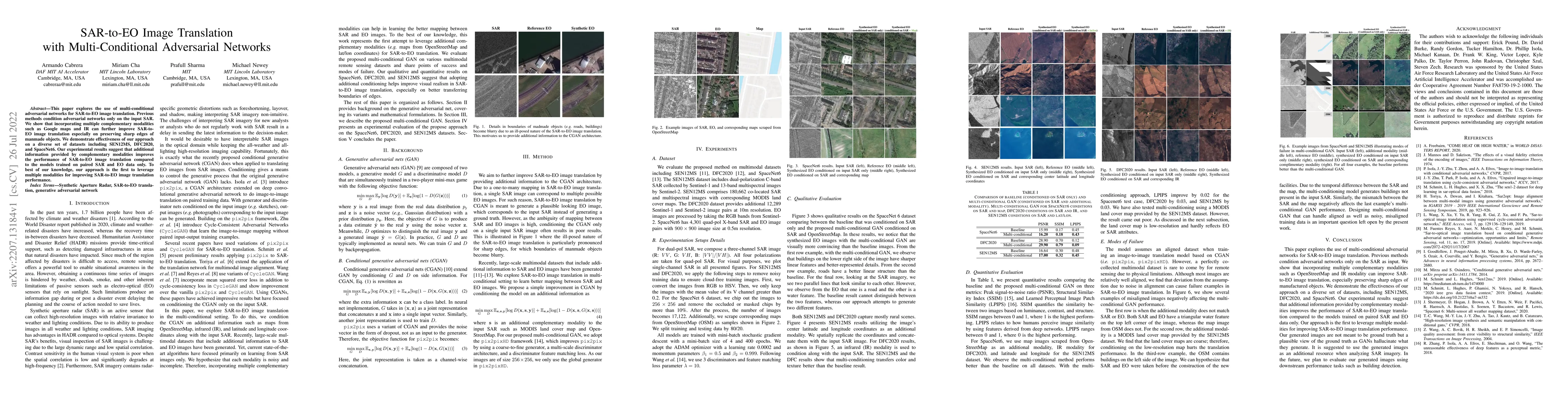 Thumbnail for SAR-to-EO Image Translation with Multi-Conditional Adversarial Networks