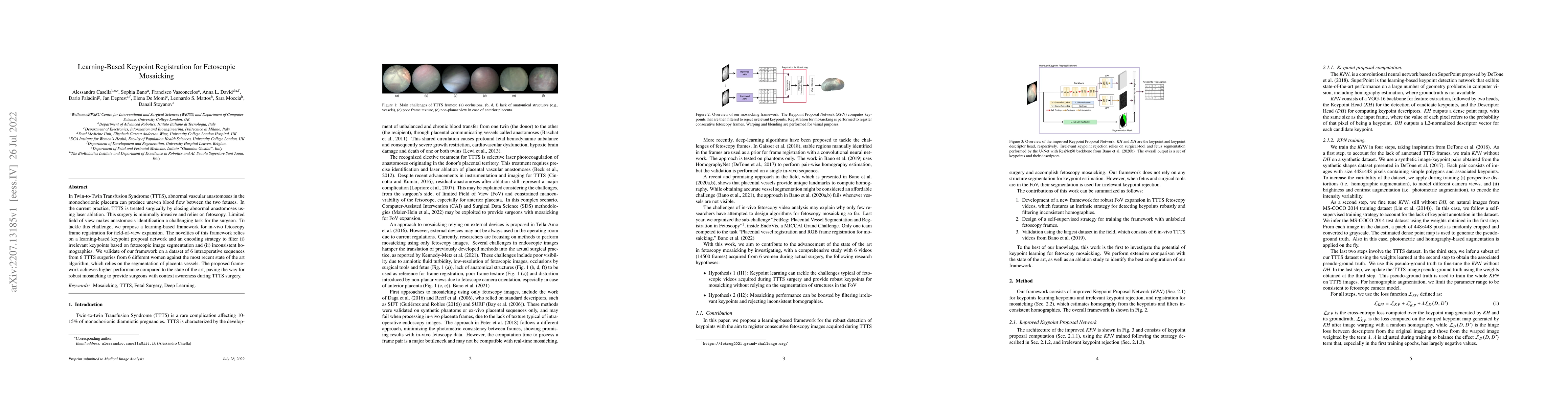 Thumbnail for Learning-Based Keypoint Registration for Fetoscopic Mosaicking