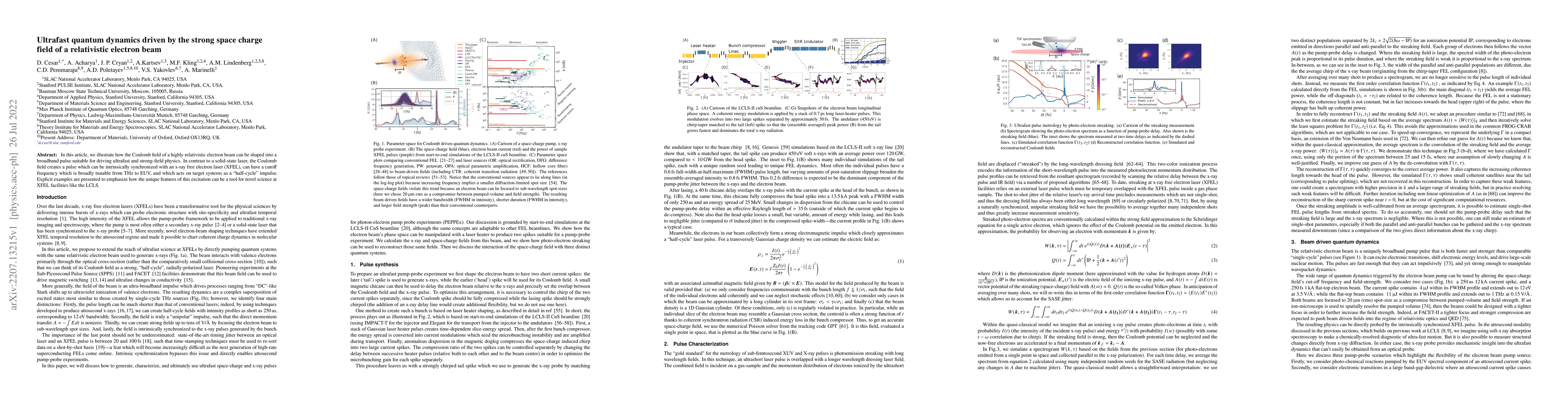 Thumbnail for Ultrafast quantum dynamics driven by the strong space charge field of a
  relativistic electron beam