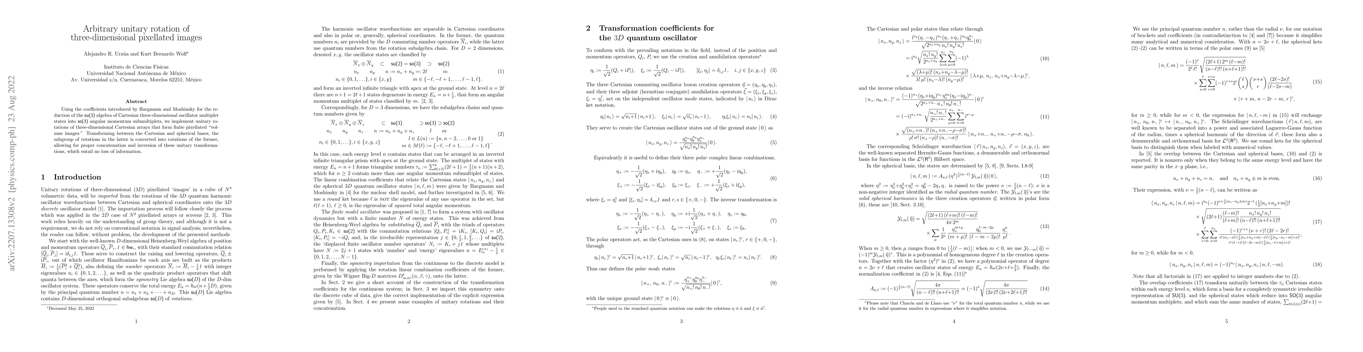 Thumbnail for Arbitrary unitary rotation of three-dimensional pixellated images