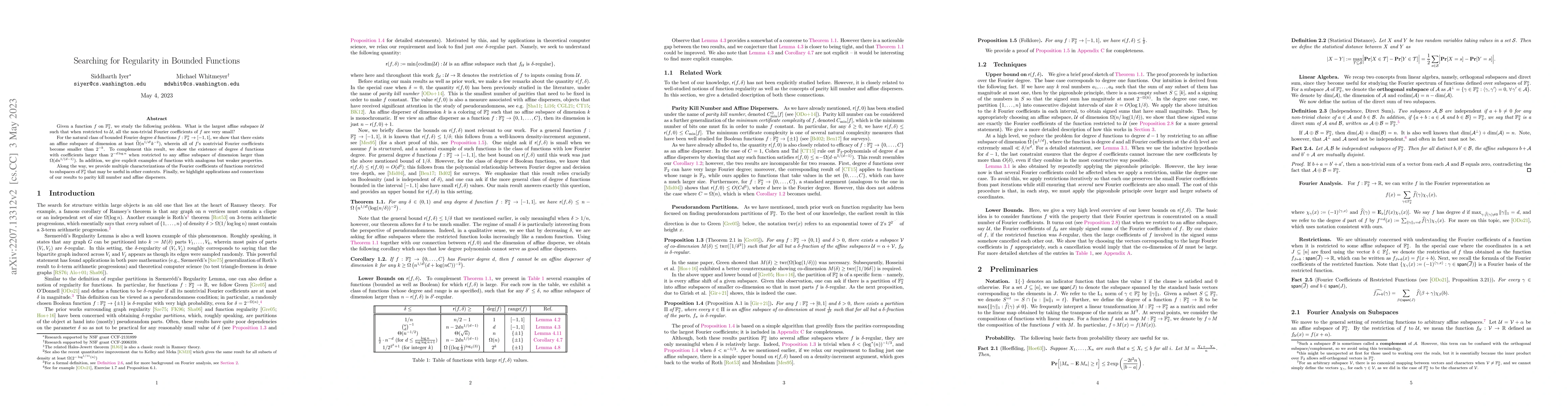Thumbnail for Searching for Regularity in Bounded Functions