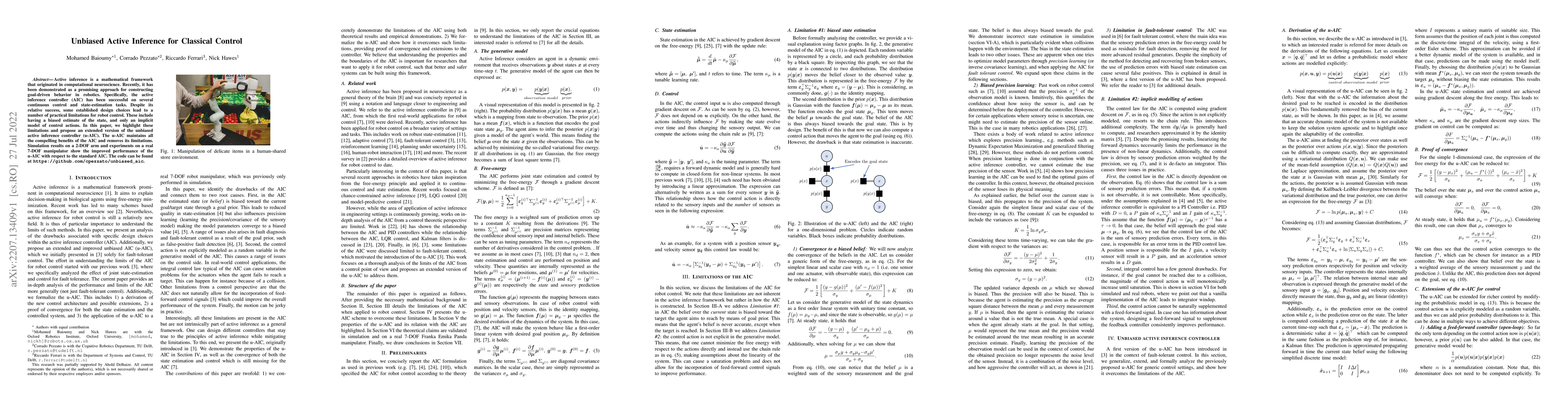 Thumbnail for Unbiased Active Inference for Classical Control