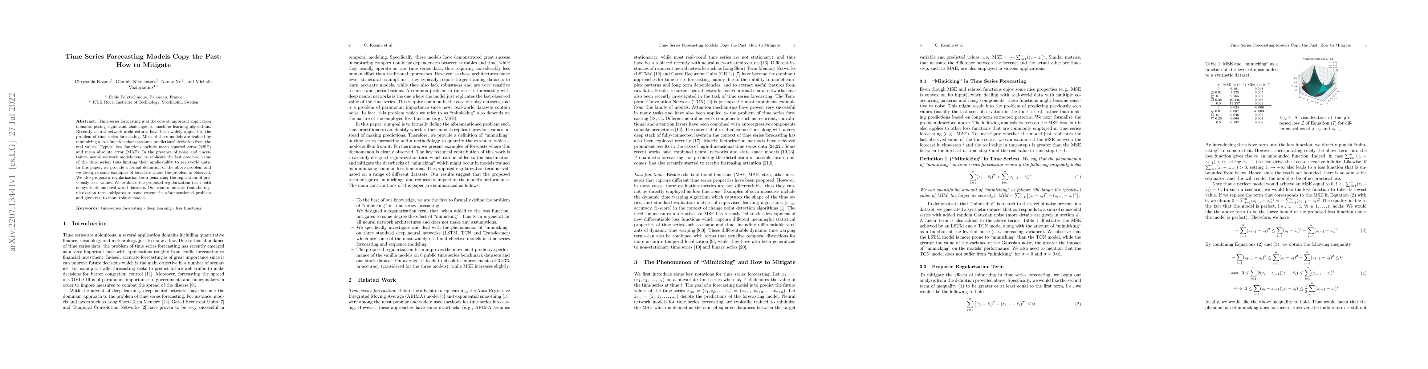 Thumbnail for Time Series Forecasting Models Copy the Past: How to Mitigate