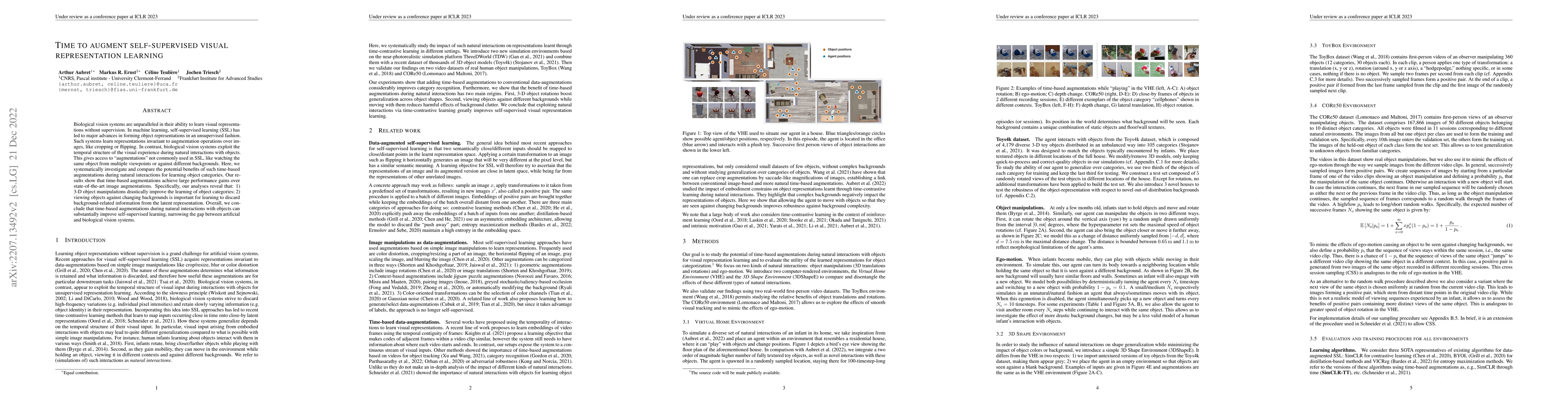 Thumbnail for Time to augment self-supervised visual representation learning