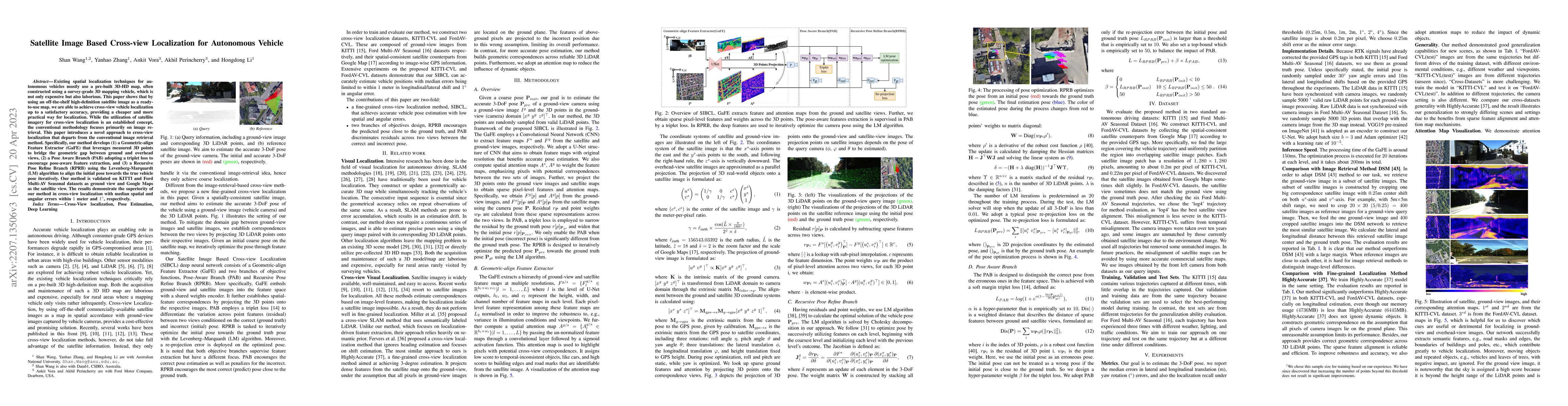 Thumbnail for Satellite Image Based Cross-view Localization for Autonomous Vehicle