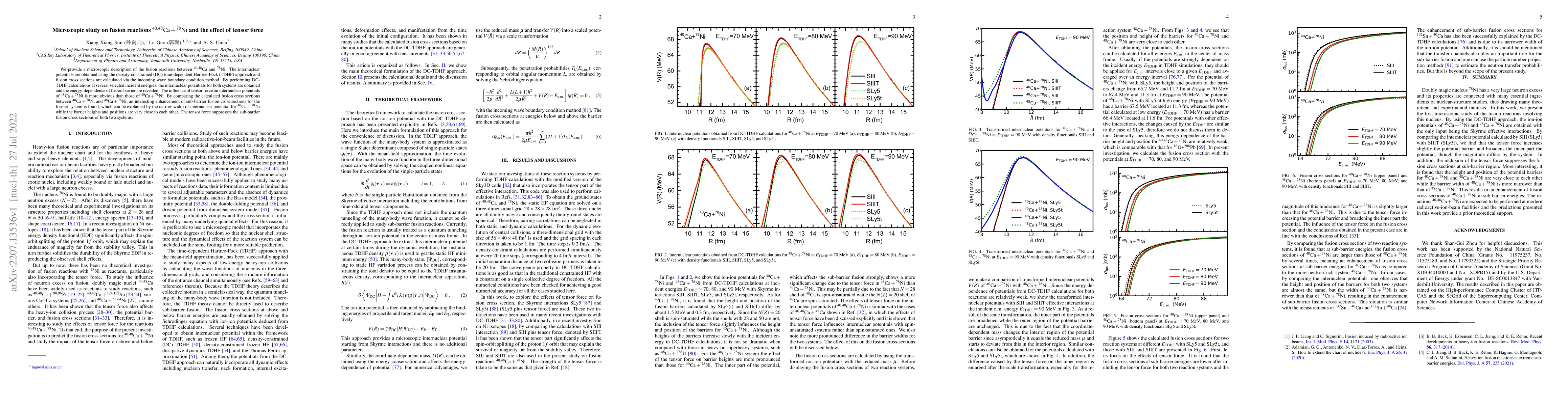 Thumbnail for Microscopic study on fusion reactions
  $^{40,48}\mathrm{Ca}+{}^{78}\mathrm{Ni}$ and the effect of tensor force