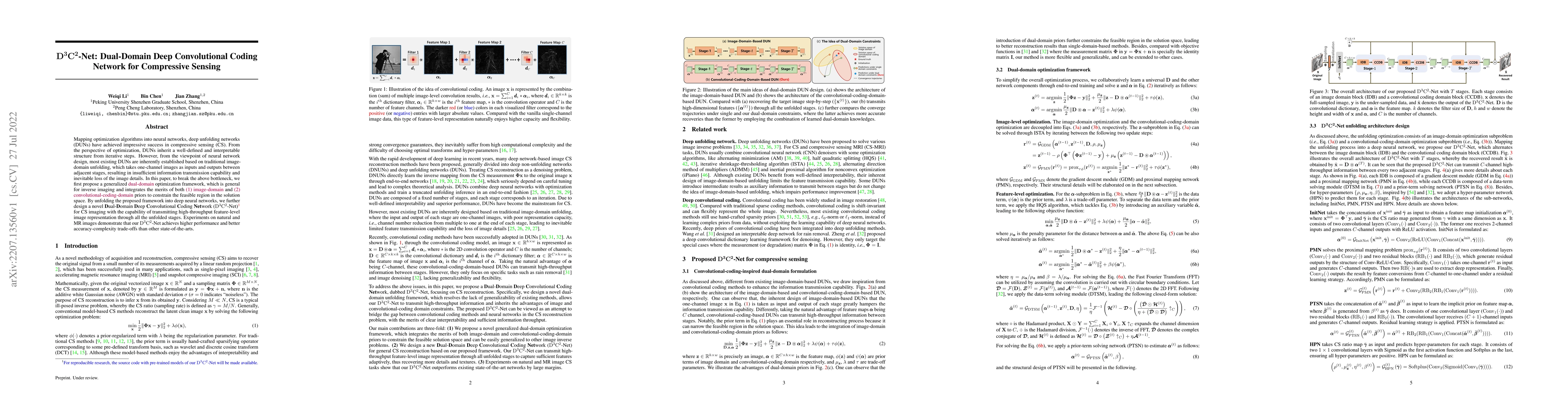 Thumbnail for D3C2-Net: Dual-Domain Deep Convolutional Coding Network for Compressive
  Sensing