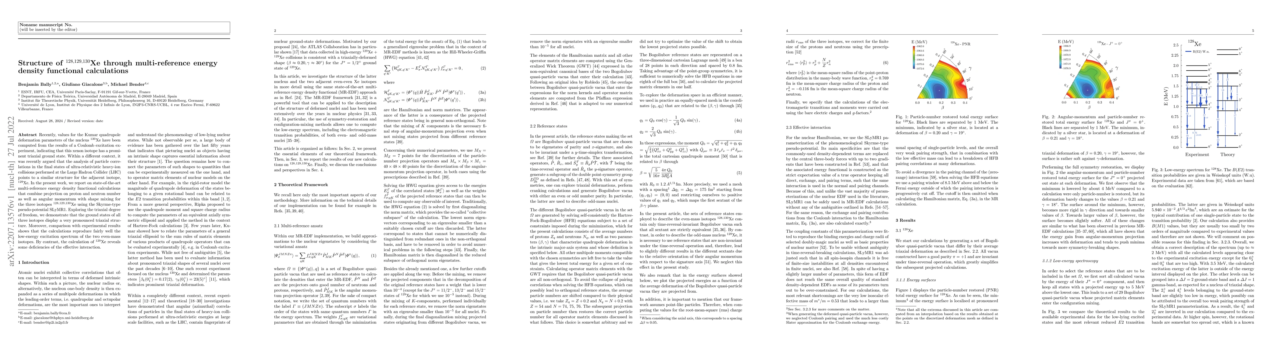 Thumbnail for Structure of $^{128,129,130}$Xe through multi-reference energy density
  functional calculations