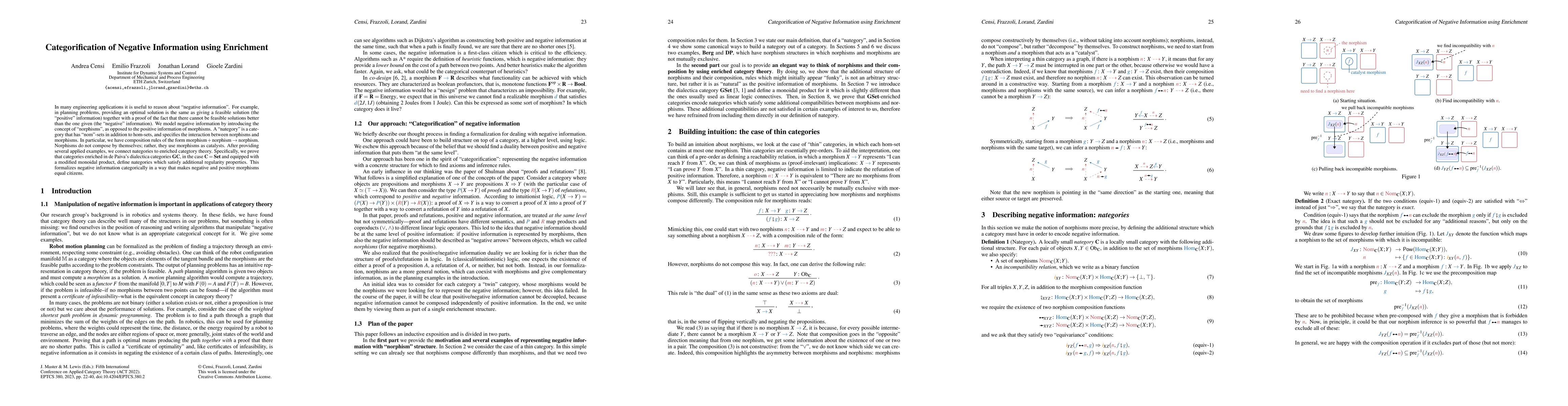 Thumbnail for Categorification of Negative Information using Enrichment