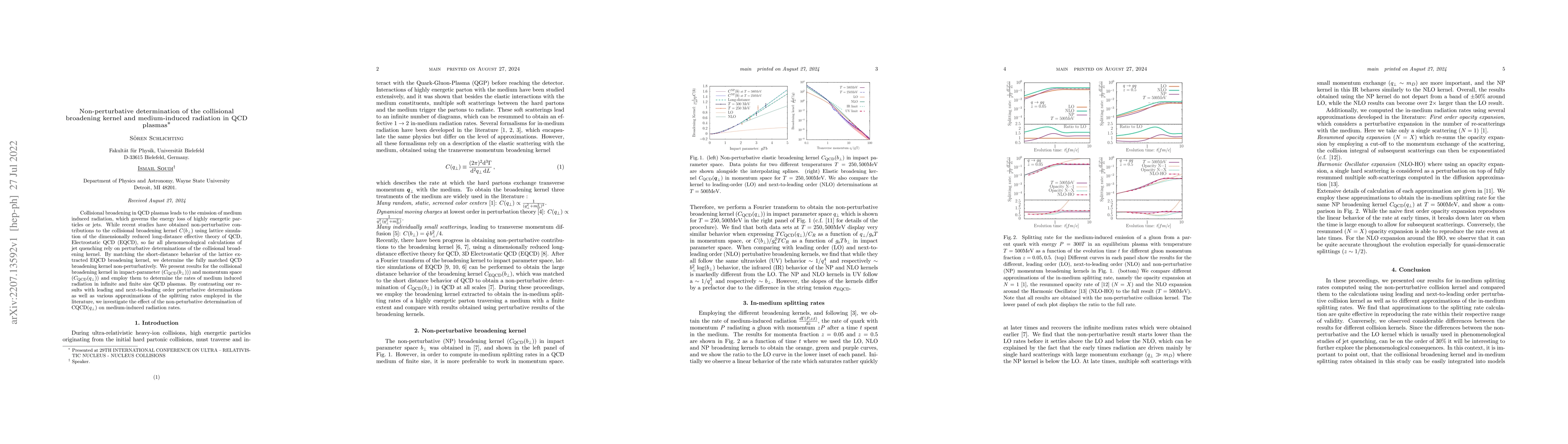 Thumbnail for Non-perturbative determination of the collisional broadening kernel and
  medium-induced radiation in QCD plasmas