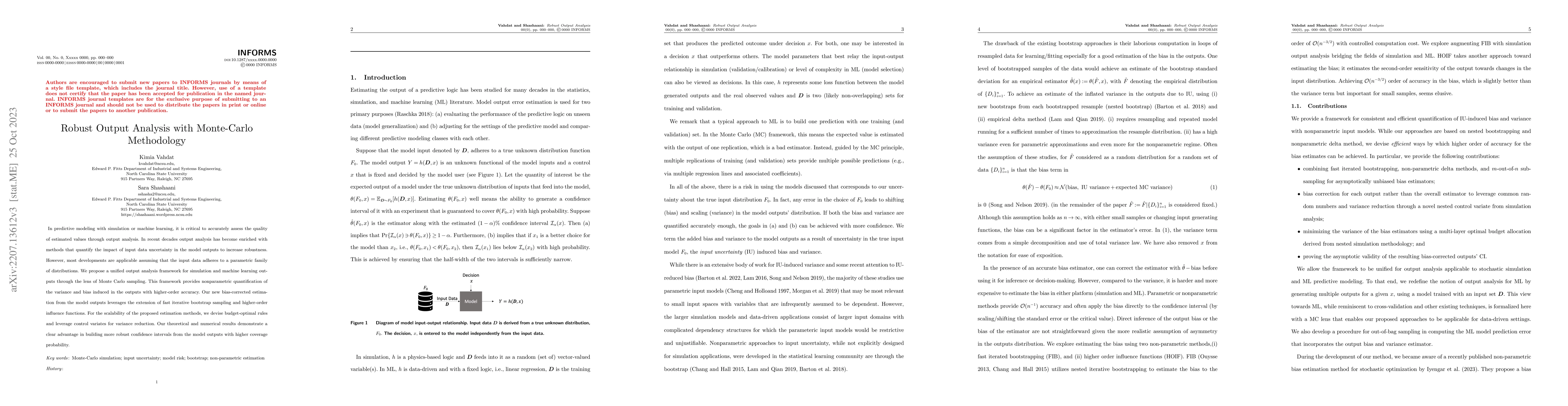 Thumbnail for Robust Output Analysis with Monte-Carlo Methodology