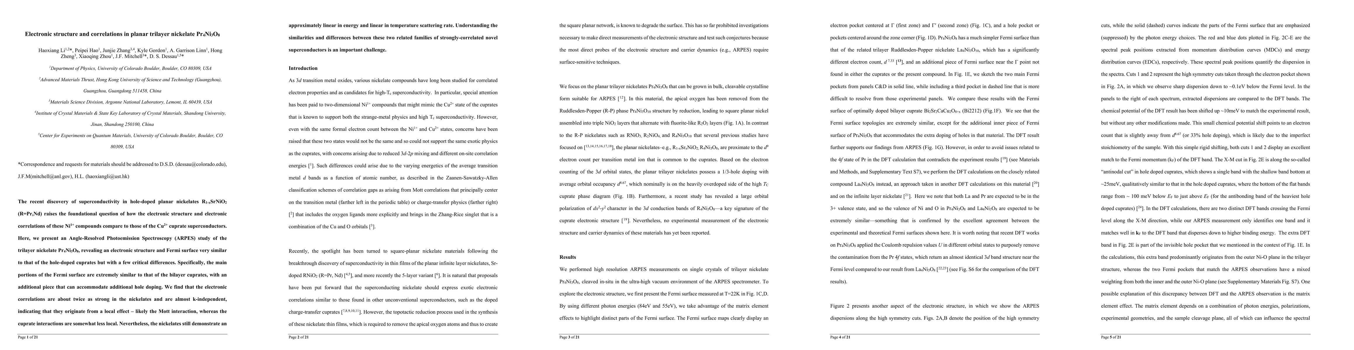 Thumbnail for Electronic structure and correlations in planar trilayer nickelate
  Pr4Ni3O8
