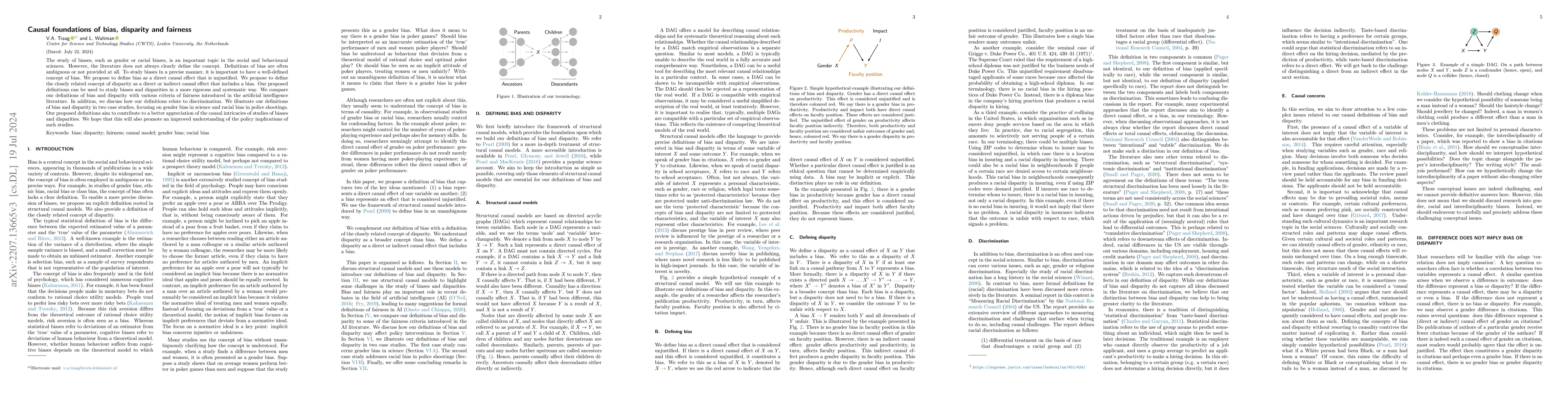 Thumbnail for Causal foundations of bias, disparity and fairness