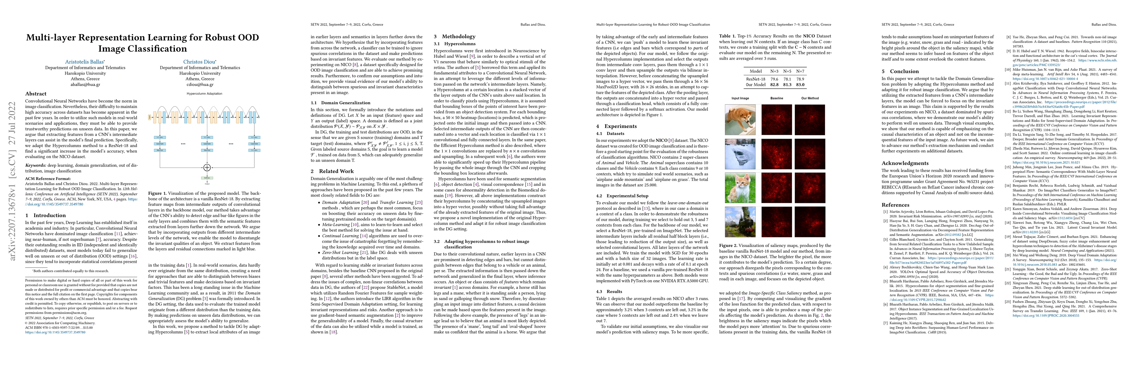Thumbnail for Multi-layer Representation Learning for Robust OOD Image Classification