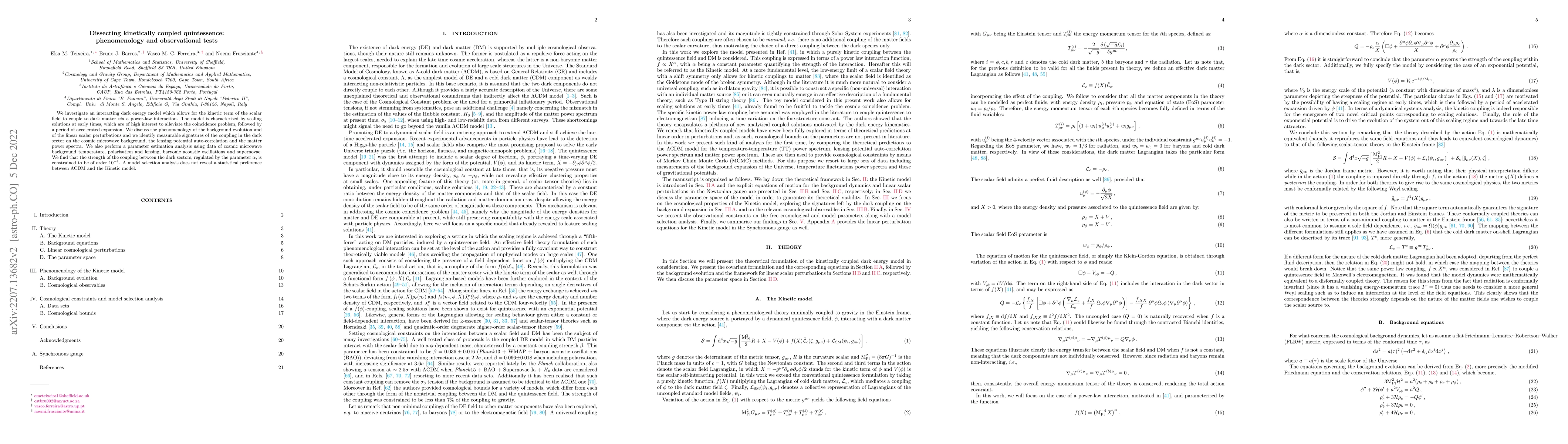 Thumbnail for Dissecting kinetically coupled quintessence: phenomenology and
  observational tests