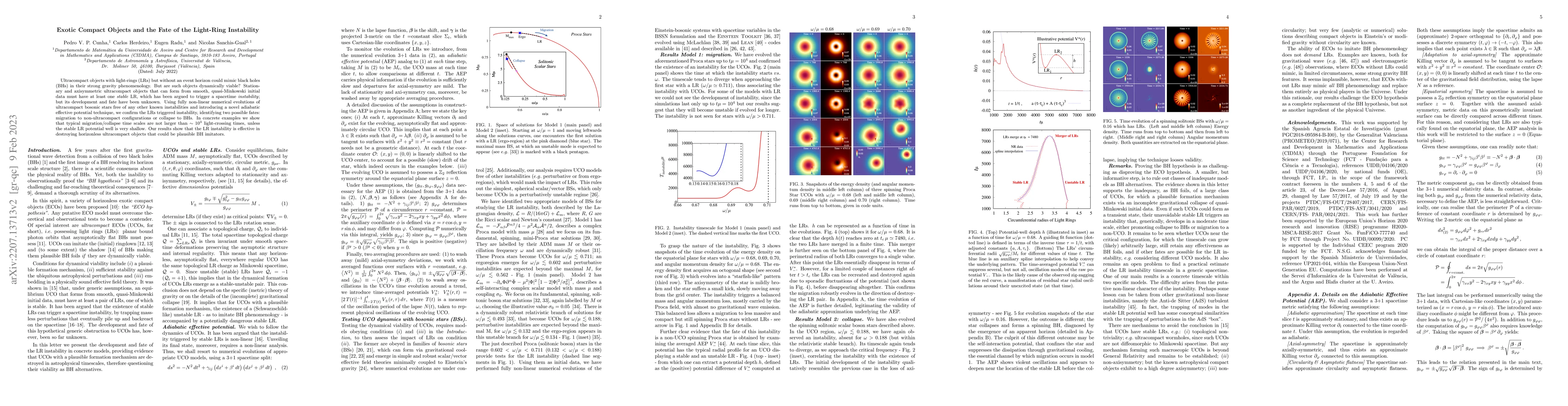 Thumbnail for Exotic Compact Objects and the Fate of the Light-Ring Instability