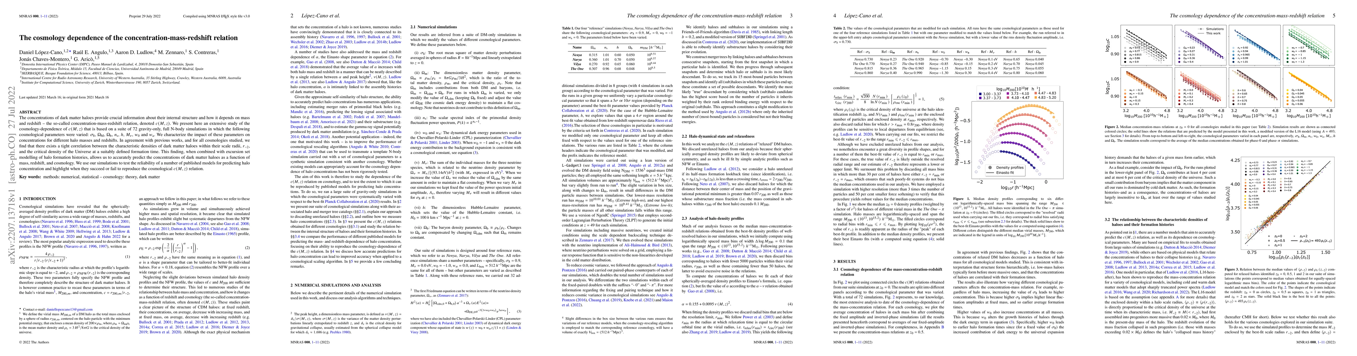 Thumbnail for The cosmology dependence of the concentration-mass-redshift relation