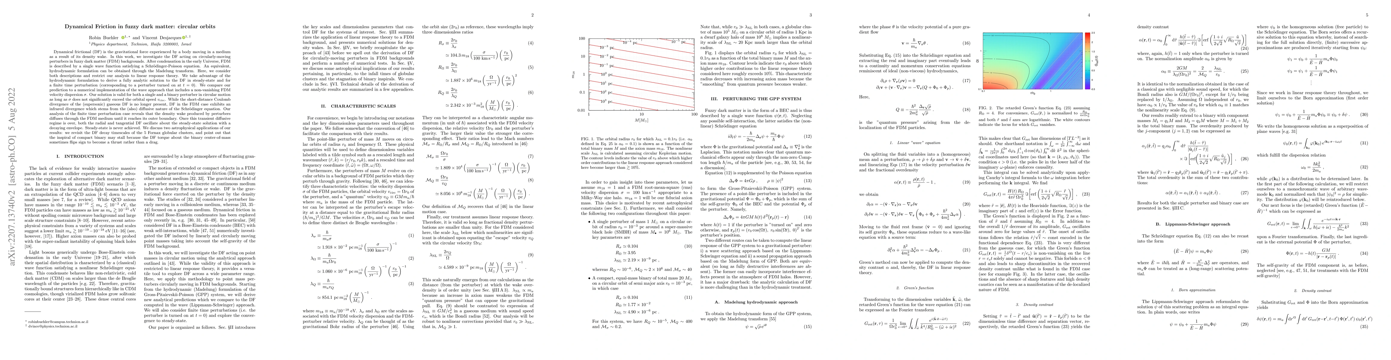 Thumbnail for Dynamical Friction in fuzzy dark matter: circular orbits