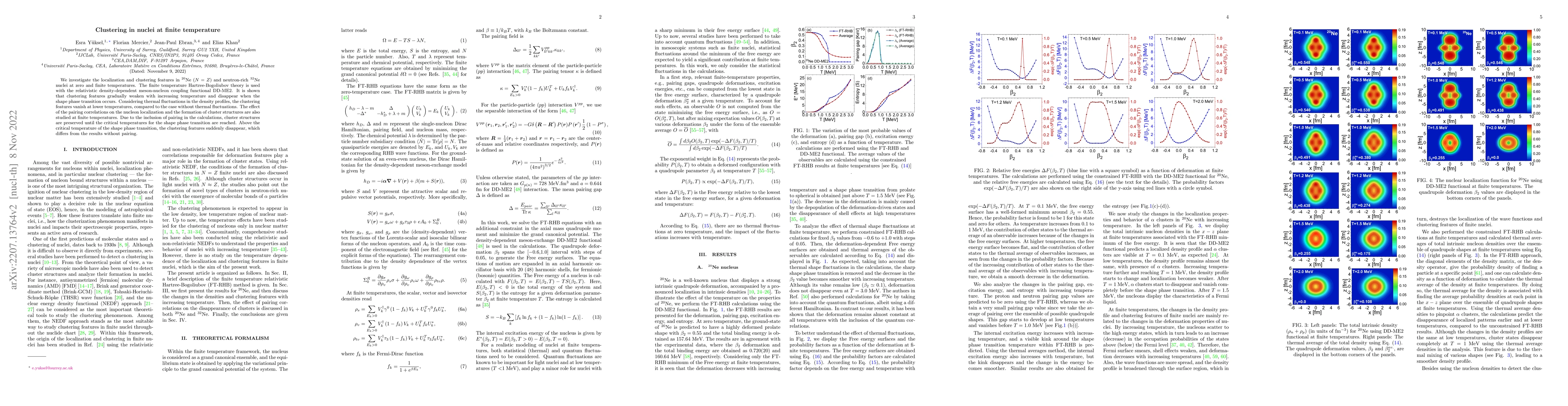 Thumbnail for Clustering in nuclei at finite temperature
